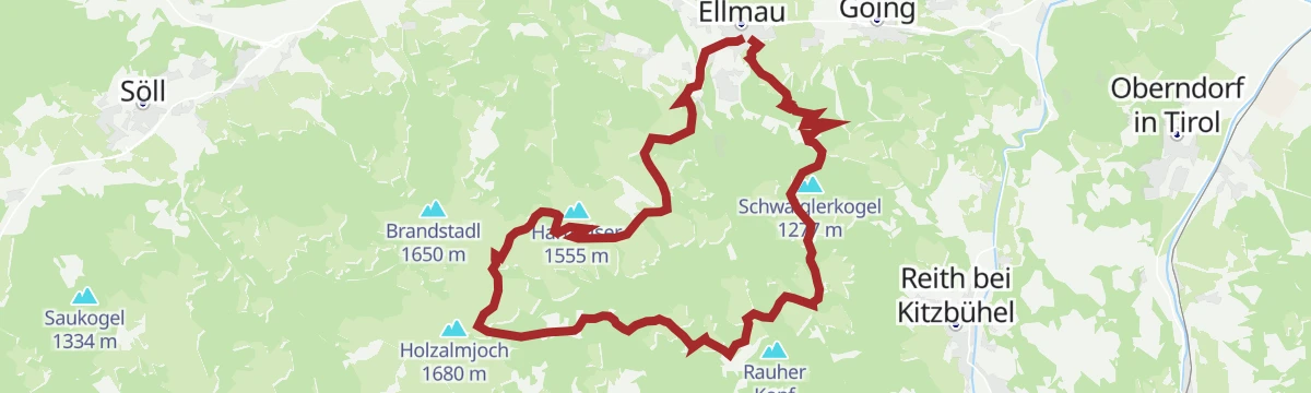 Route map: 11er-Kaiserblick-Runde